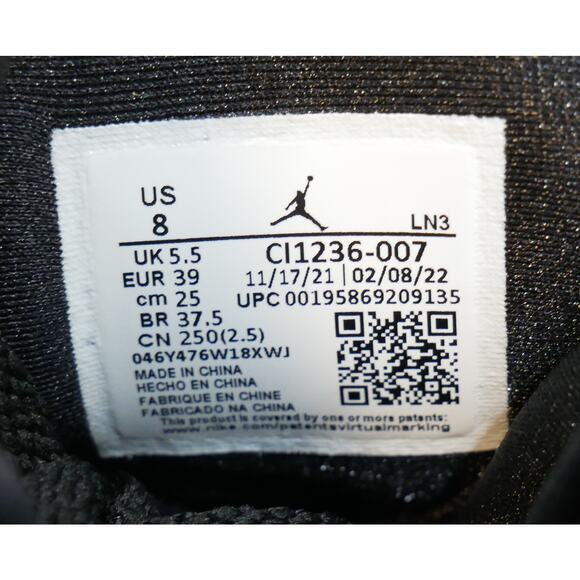 NEW NIKE AIR JORDAN 8 RETRO TAXI BLACK YELLOW CI1236 007 WOMENS SIZE - 8 - Picture 15 of 16